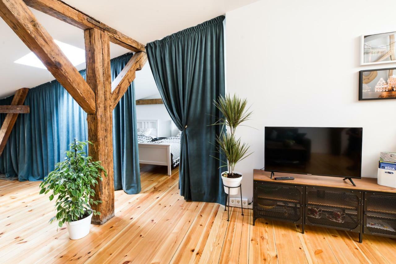 Cozy Studio Mansard Riga Old Town Aptartment, Ac Kültér fotó